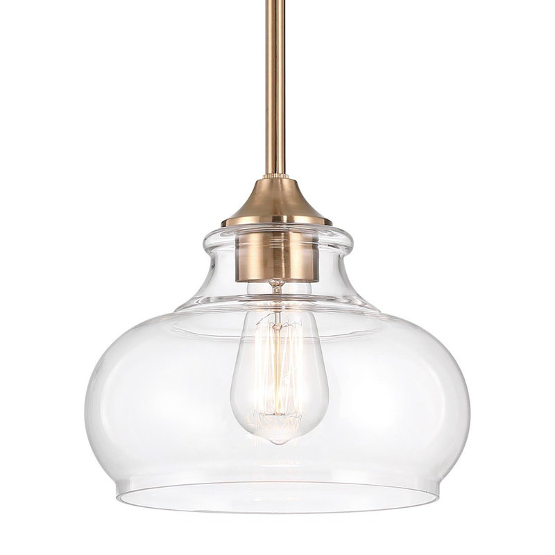 Luminaire suspendu en laiton 1 lumière Aimantas