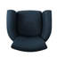 Fauteuil club en tissu bleu marine Tempting