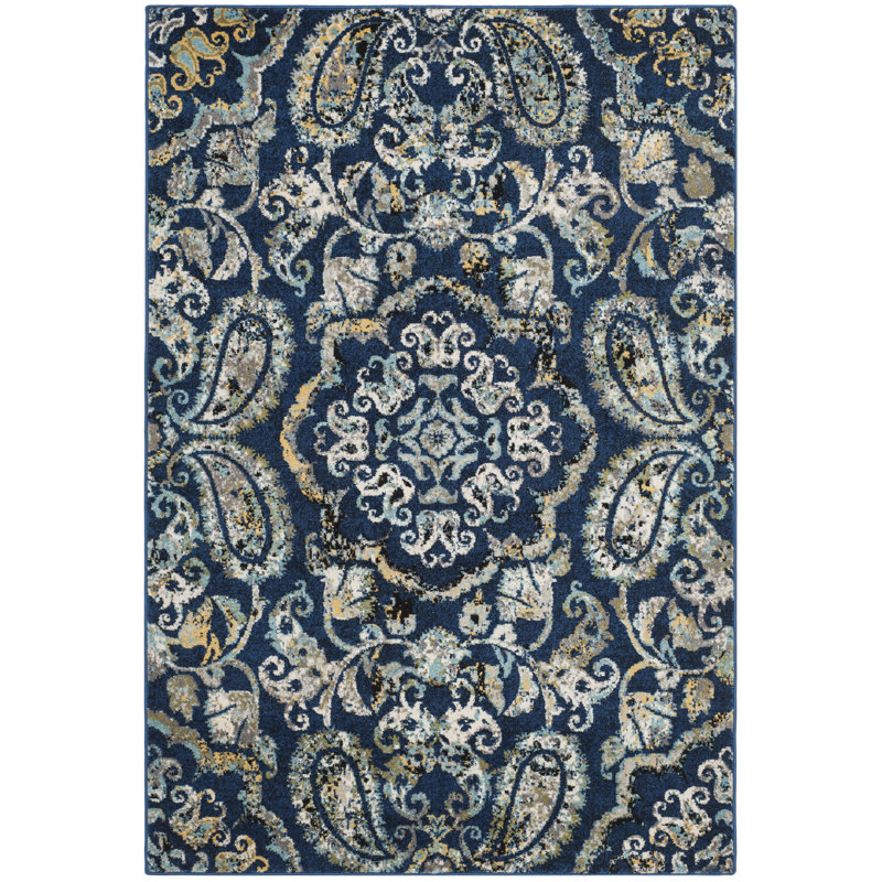 Evoke Performance Floral Rug, Rectangle 4' x 6'