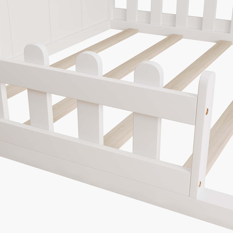 Lit plateforme Meave, Blanc