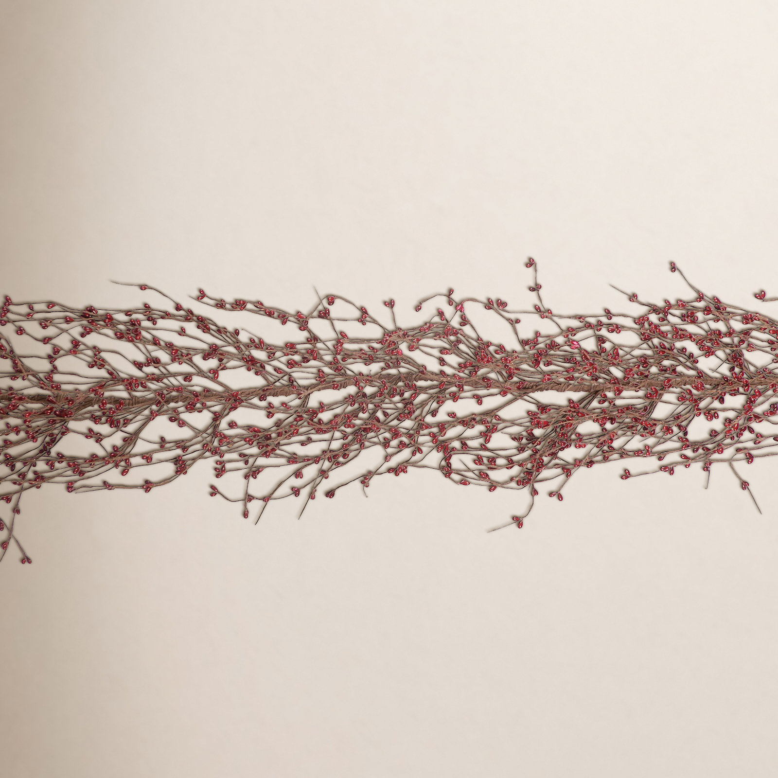 48" Berry Christmas Garland, Burgundy