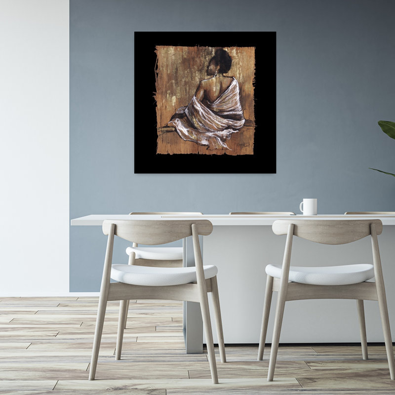 Soulful Grace III, art contemporain abstrait, H 32 po x l 32 po