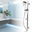 Schlitz Massage/Jet Adjustable Shower Head