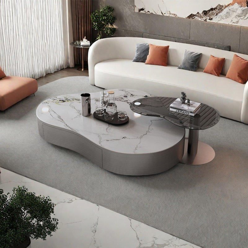 Table basse en ardoise avec nuage italien
