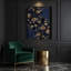 Abstrait floral 57, art mural sur toile grise-979203450