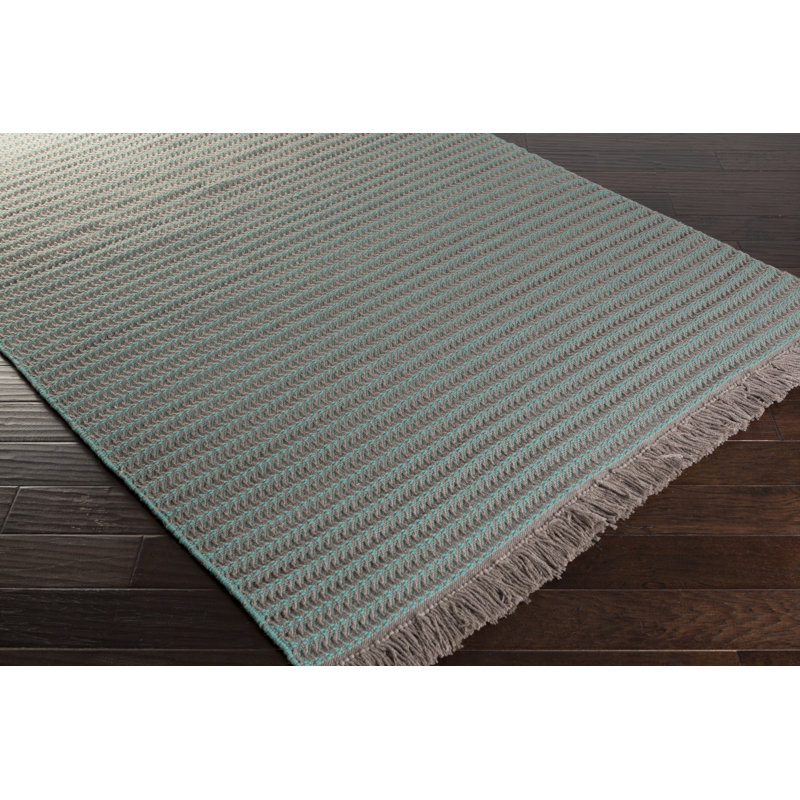 Ethelyn Flatweave Wool Oriental Indoor Rug, Rectangle 4' x 6'