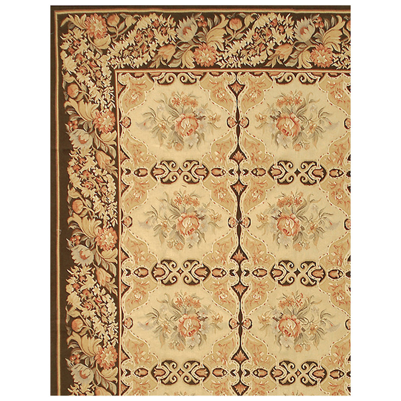 Wool Oriental Area Rug, Square 14'
