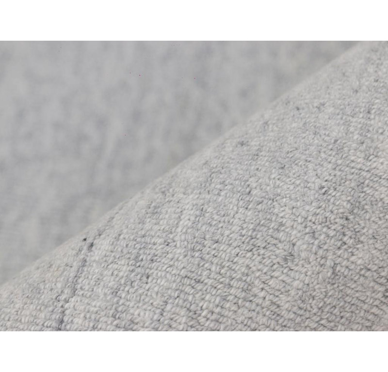 Puja Hand Loomed Area Rug in Light Gray, Rectangle 10' x 14'
