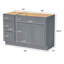 Base de meuble-lavabo simple 54 po seulement-93719279