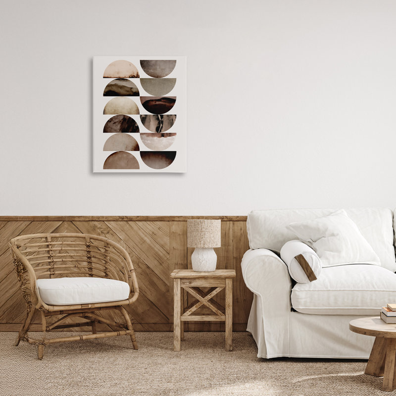 Toile graphique à formes courbes, design par 1x, H 20 po x l 16 po