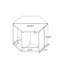 Table basse hexagonale, table d'appoint