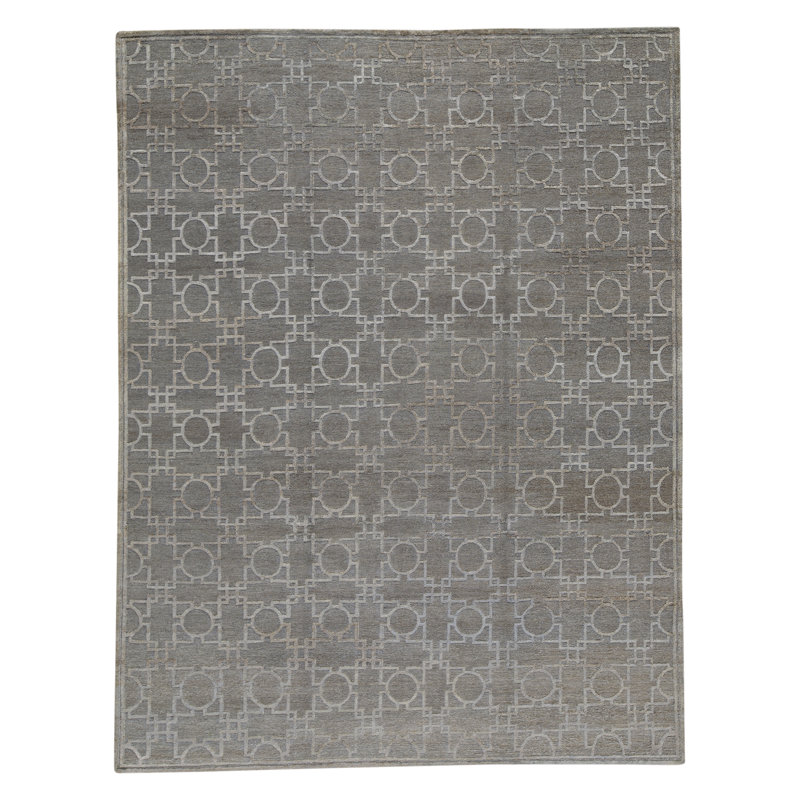 Hand-Knotted High-Quality Blue Area Rug