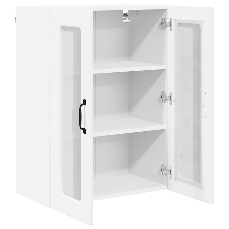 Vidaxl Kitchen Wall Cabinet Brown Oak 60 X 31 X 80 Cm Engineered Wood, 80cm H x 60cm W x 31cm D, White