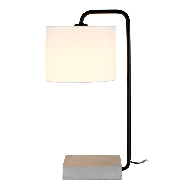 Lampe de table en bronze noirci / gris 22 po Roland