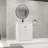 White Resin Sink Bathroom Cabinet 30" With Doors - Modern Element Essential-1188059926-1188060008