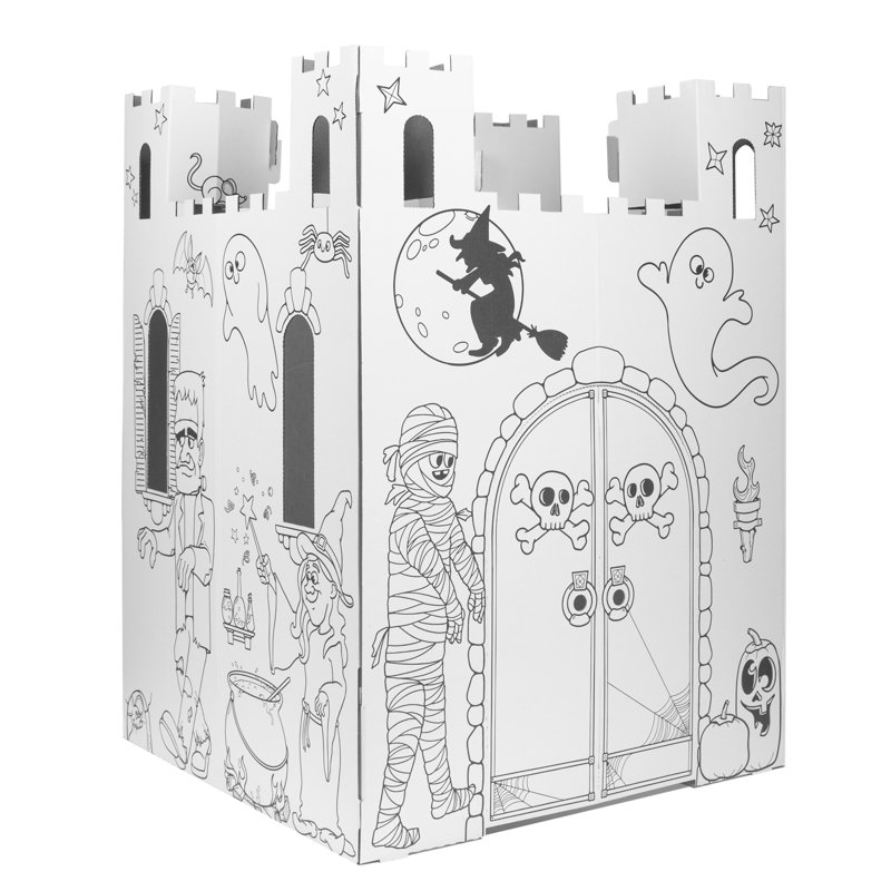 Ensemble de maison de bricolage en carton d'intérieur 3 pi x 3 pi