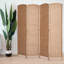 Elmina 6 Ft Folding Room Divider Privacy Screen Home Decor Diamond Weave Fibre Double Hinges-2024024102-2024024107