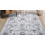 Tapis oriental gris / noir en chenille tissé à la machine-233979060