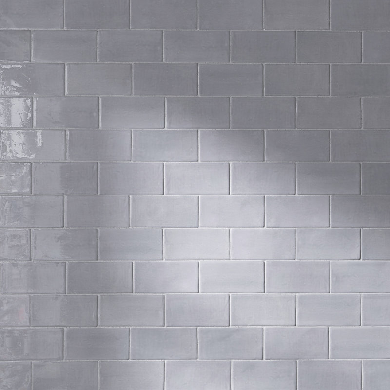 New Country 3" X 6" Ceramic Subway Wall Tile, Ceniza Gray