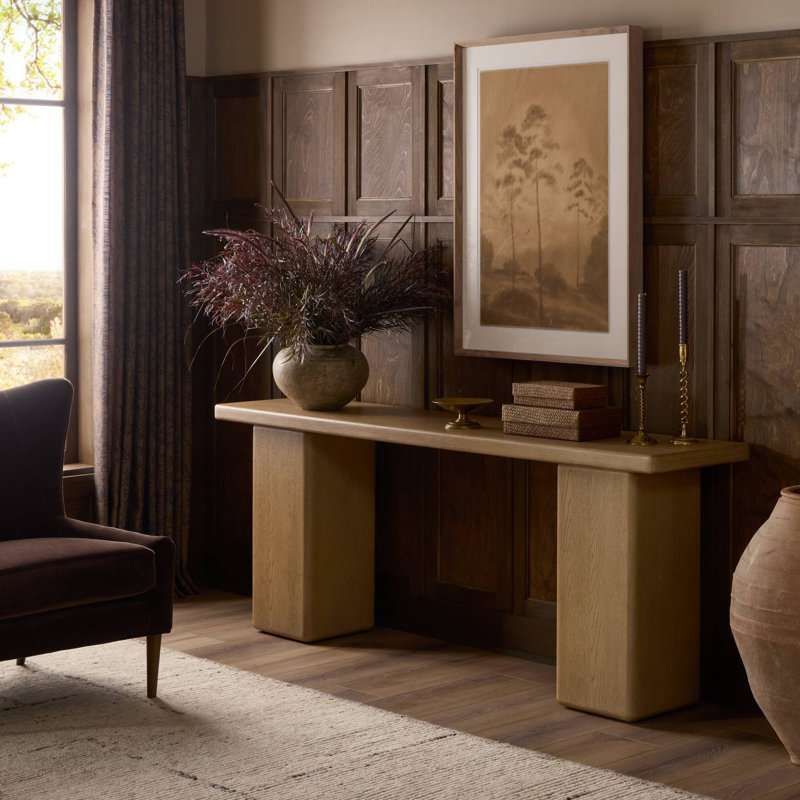 Pecos Console Table-Light Wash Oak