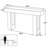 62.9" Long Console Table