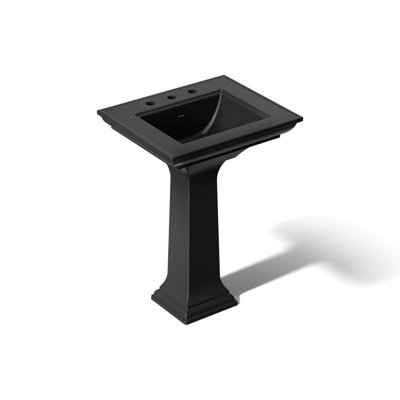 Lavabo de salle de bain piédestal avec trous de robinet Stately Memoirsᴹᴰ