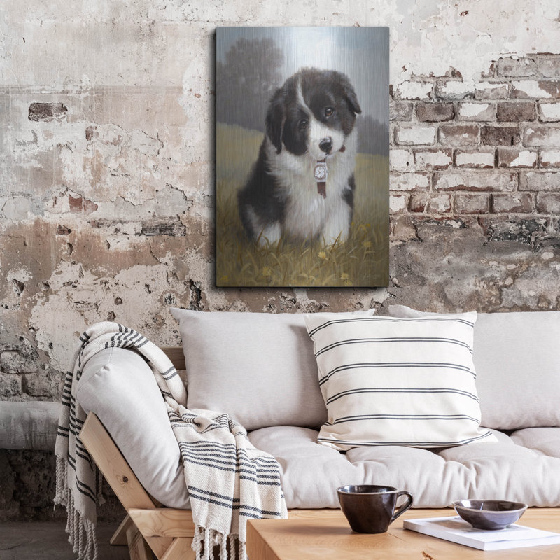 «Border Collie Puppy» par John Silver, H 36 po x l 24 po
