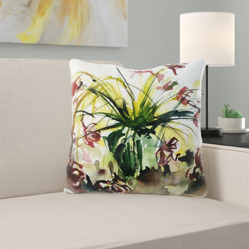 Housse et insert de coussin carré Pinckard, Microsuède, Intérieur