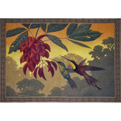 Suspension murale fleurs en coton