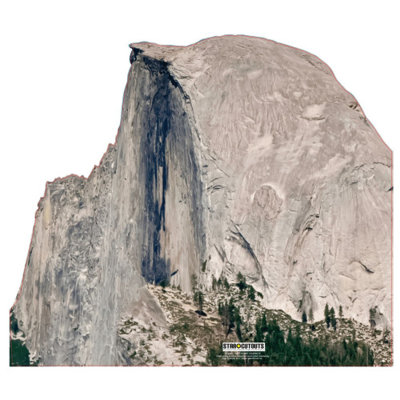 SC2457 - Demi-dôme découpé en carton Yosemite