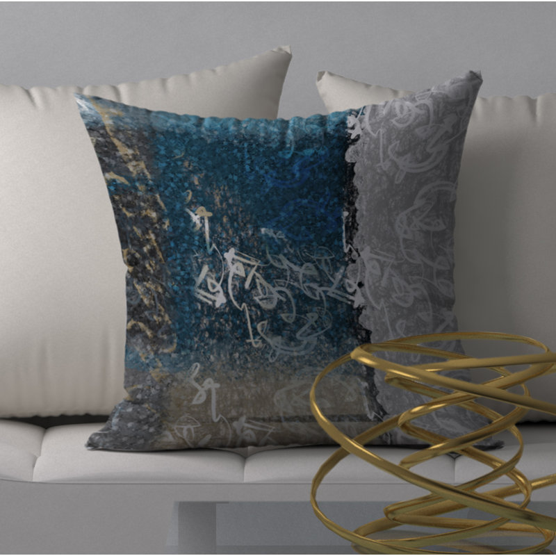 Housse de coussin décoratif carrée fraîcheur inspire, 18 po x 18 po