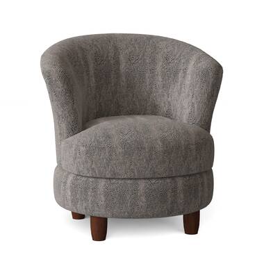 Keilani 36.5 Wide Swivel Barrel Chair Kelly Clarkson Home Body Fabric: Mineral Blue Floral Performance