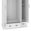Sufy Annakay 3 Door 2 Drawer Wardrobe with Mirror-435714943