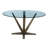 Aura Round Glass Top Solid Wood Base Dining Table-461644218-461644215