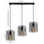 Kaylynn 3 - Light Black Pendant