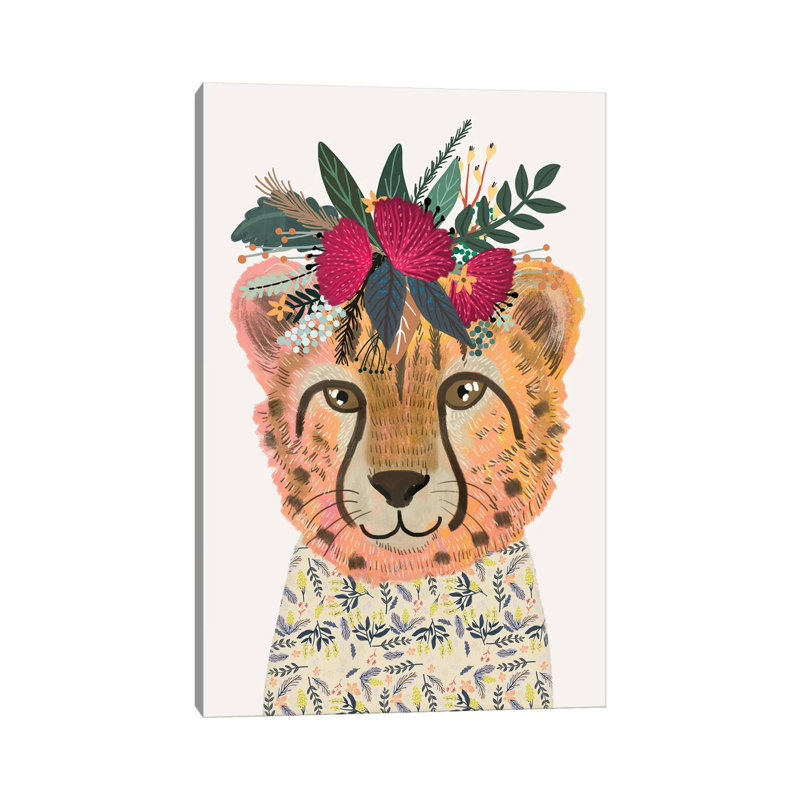 Cheetah by Mia Charro - Wrapped Canvas Gallery-Wrapped Canvas Giclée, 30.48 cm H x 45.72 cm W