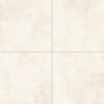 Shandar 24" x 24" Porcelain Marble Look Wall Floor Use Tile in Social White