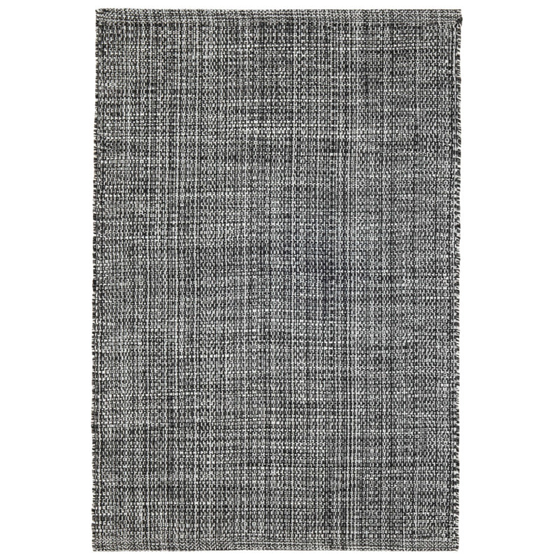 Tapis intérieur / extérieur noir Fusion, Tapis de couloir 2 pi 6 po x 8 pi