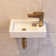 Liberty 365mm x 180mm White Ceramic Rectangular Wall Hung Basin Bathroom Sink