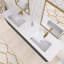 Ensemble de meuble-lavabo mural 72 po avec surface solide 72 po-433716127-433716113