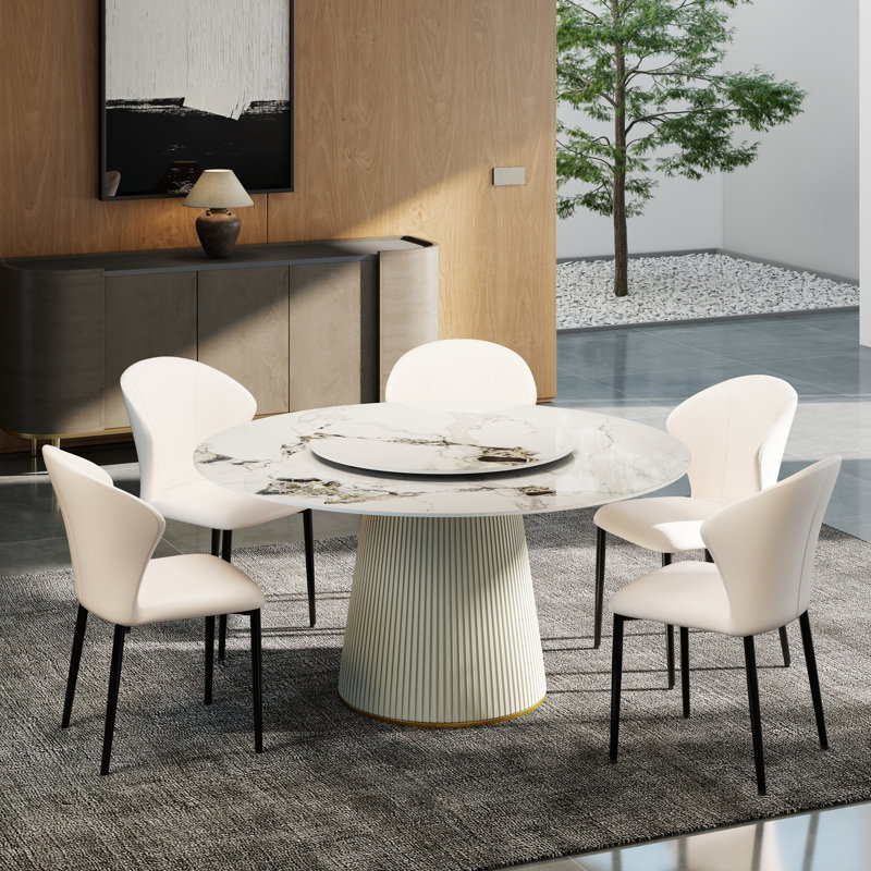  6 - Person Pedestal Dining Set