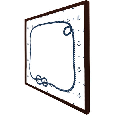 Villante Rope Doodle 1 Piece Single Picture Frame Wall Art