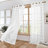 Embroidered Pentagram Light Filtering Sheer Curtains (Set of 2)-1157244854-1157244850