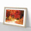 Path Through the Forest at Autumn in Abstract - Picture Frame Painting Print-55737335-55737346