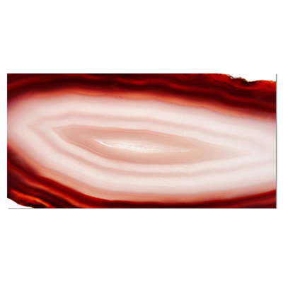 " Agate With Chalcedony Geological Crystal "