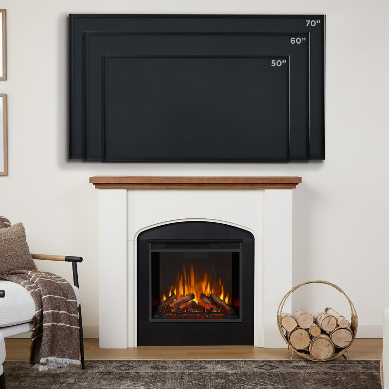 Anika 49" Electric Fireplace with Reversible Surround by Real Flame