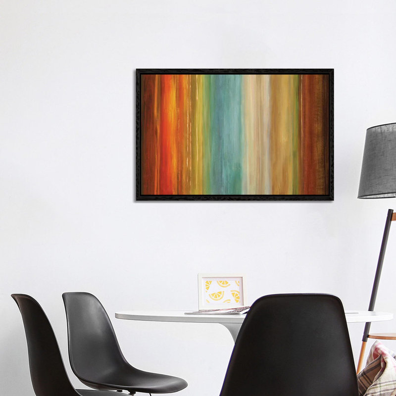 Wavelength I by Max Hansen - Print on Canvas, 101.6 cm H x 66.04 cm W, Black Floater Framed