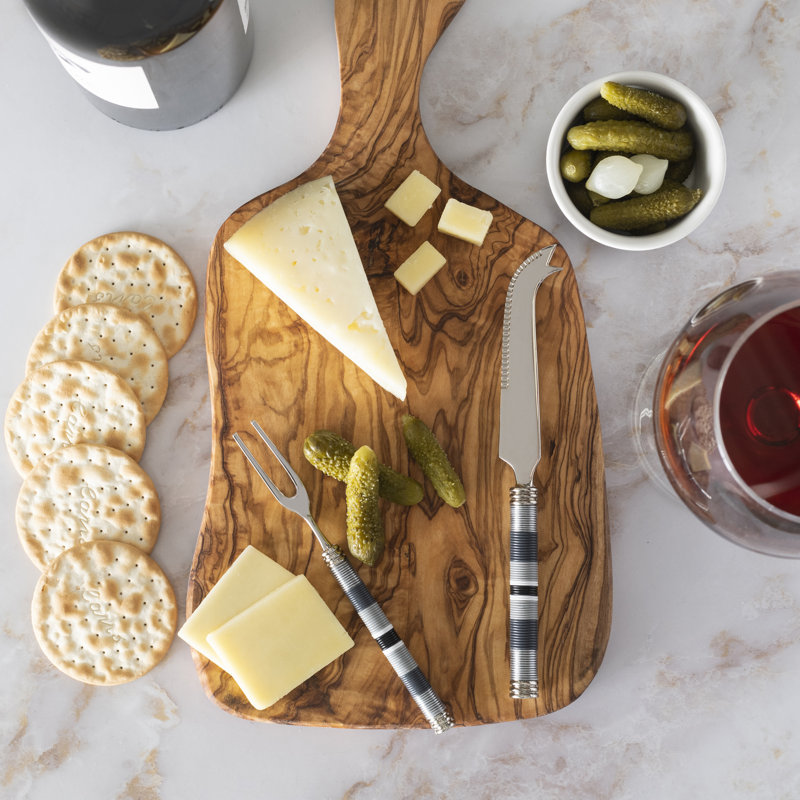 French Home French Home Jubilee Tableware Collection Wood Cheese Board, Gray