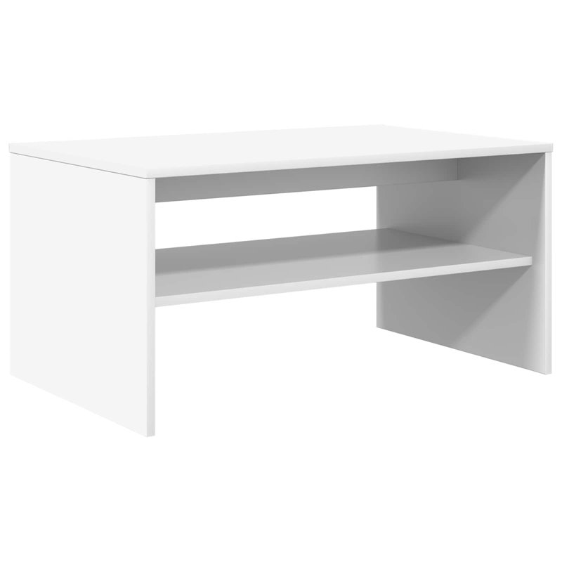 Coffee Table with Storage, 40cm. H x 80cm. L x 50cm. W, White