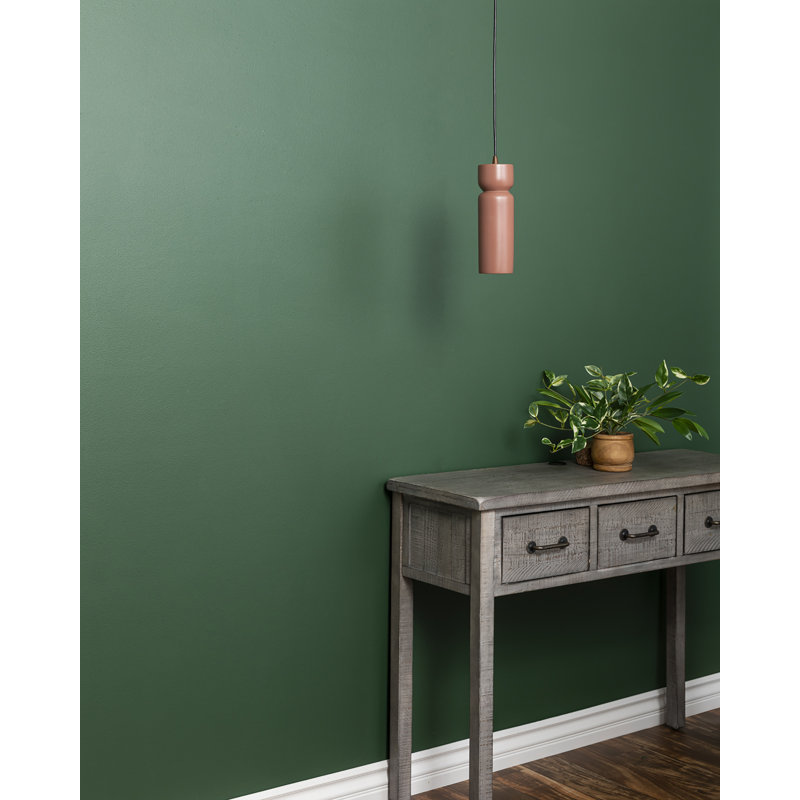 Luminaire suspendu simple en forme de sablier Breeona, Argile du canyon, Bronze foncé